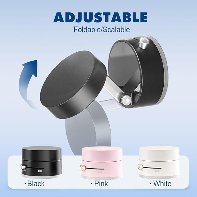 Vacuum Magnetic Suction Phone Holder – Foldable, 360° Rotatable, Strong Double-Sided Mount for All Phones