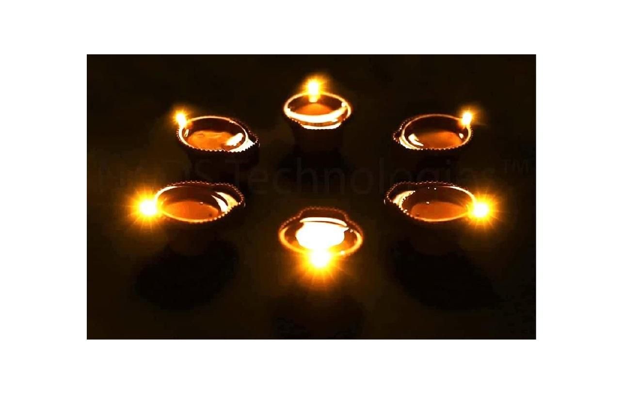 Led Light Water Sensor Diyas Plastic with, Ambient Lights, (Pack of 6/12/18/24)